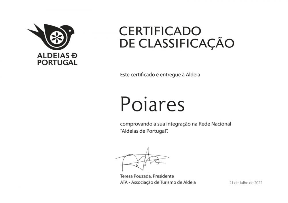 Poiares distinguida como uma das “Aldeias de Portugal”