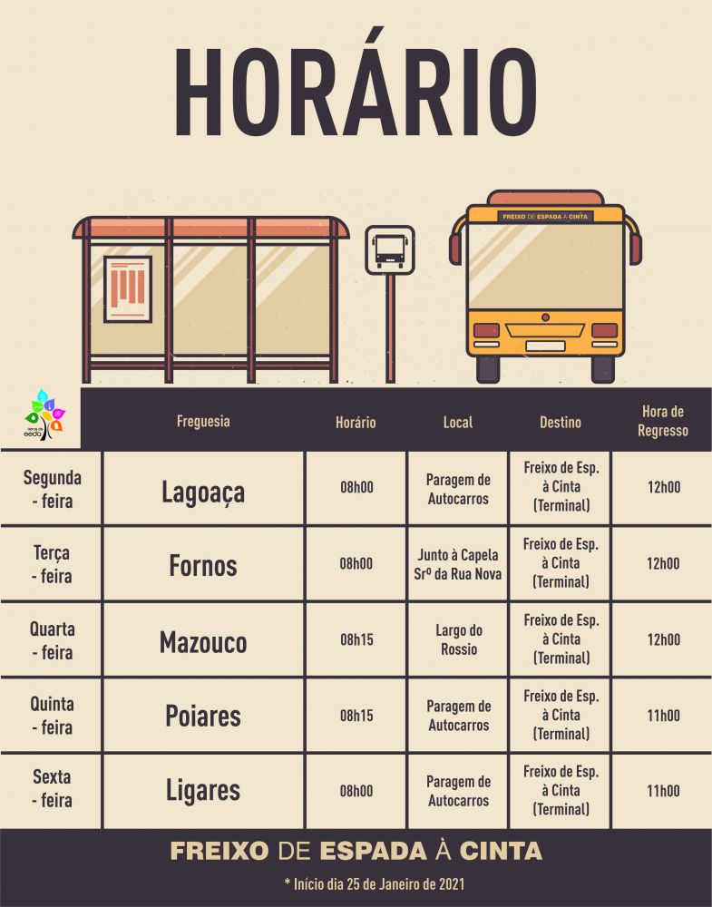 Horários dos autocarros